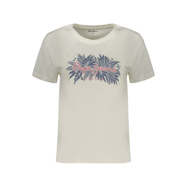 Pepe Jeans White Cotton Women's T-Shirt