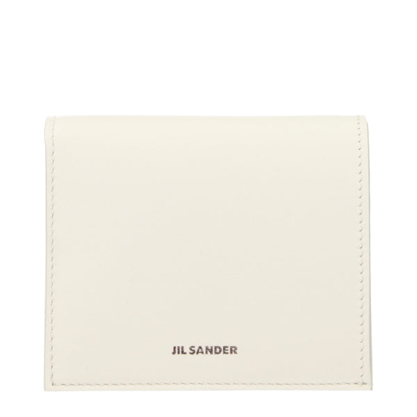 Jil Sander White Leather Wallet