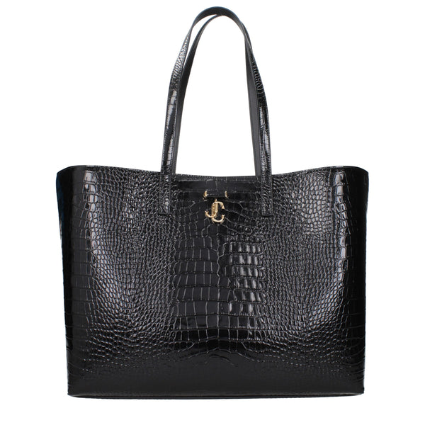 Jimmy Choo Black Leather Shoulder Bag