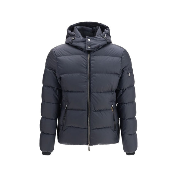 MooRER Blue Polyamide Full-Length Jacket