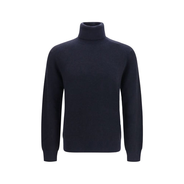 Brioni Blue Cashmere Turtleneck