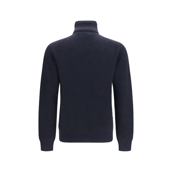 Brioni Blue Cashmere Turtleneck