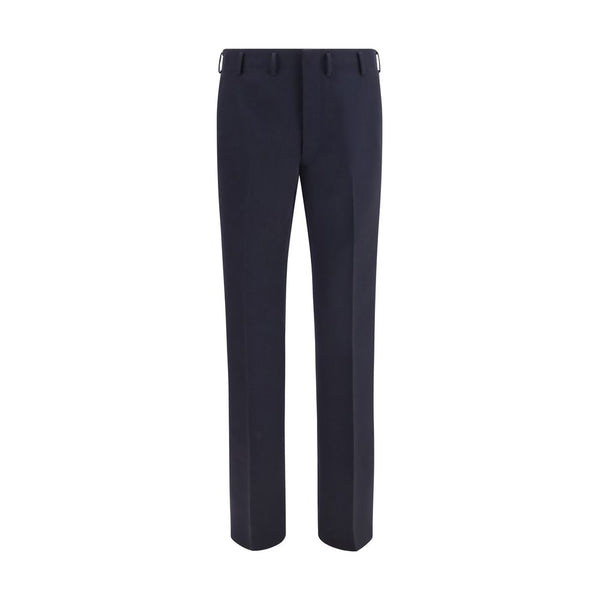 Prada Blue Wool Oves Aries Dress Pants