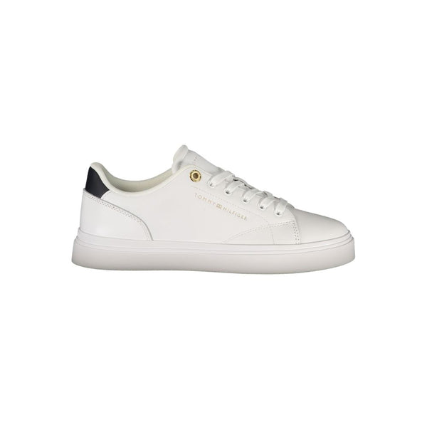 Tommy Hilfiger Bianco Polyurethane Women's Sneaker