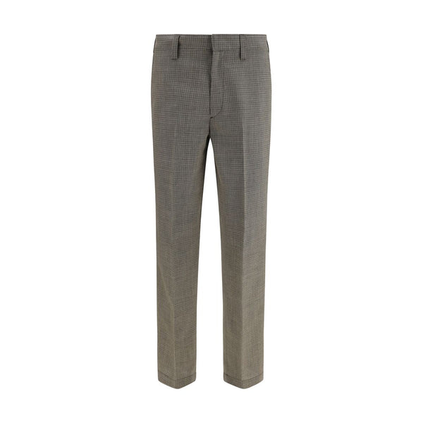 Prada Brown Wool Oves Aries Dress Pants