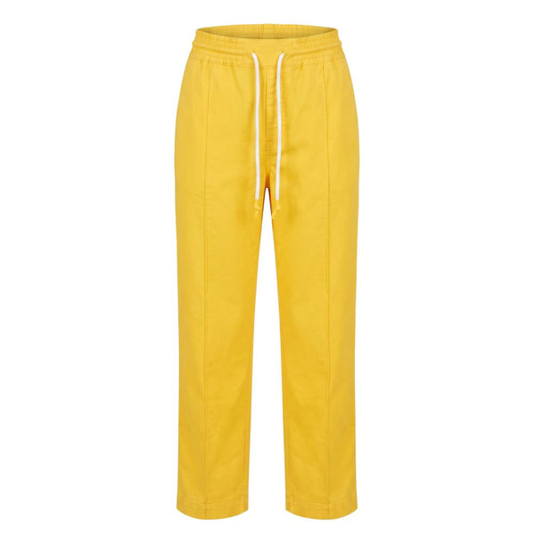 Trussardi Jeans Yellow Cotton Women Pant