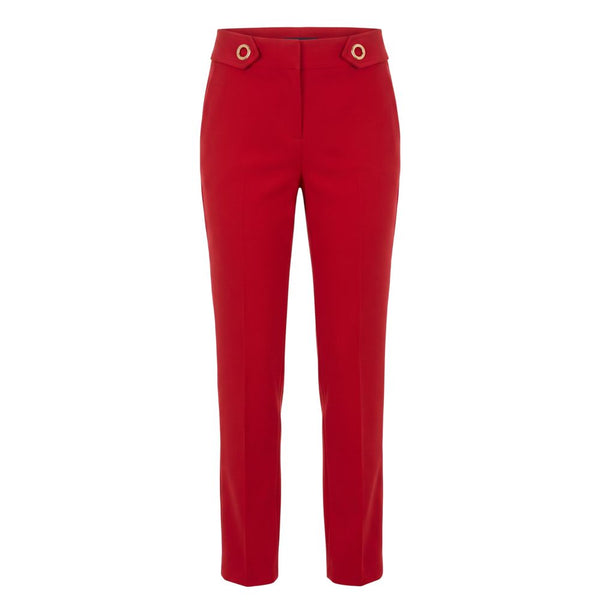 Trussardi Jeans Red Polyester Women Pant