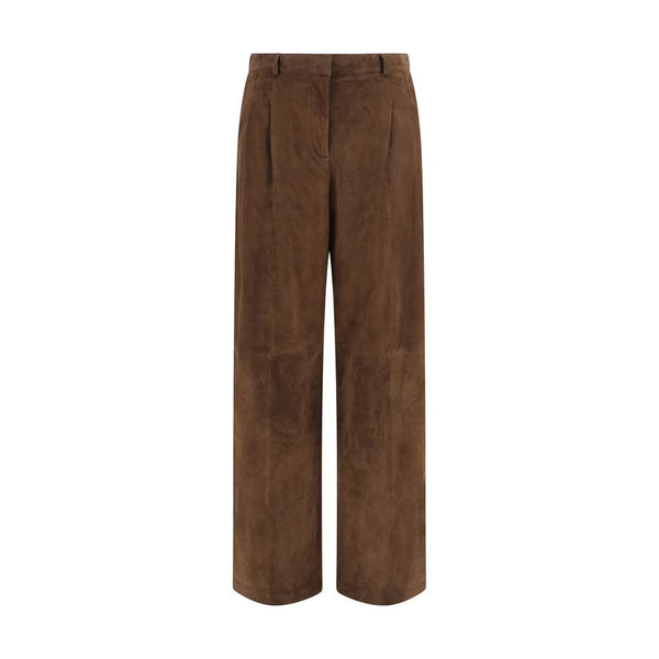 Arma Brown Leather Pants