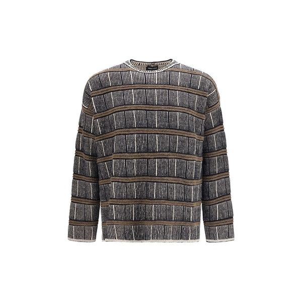 Giorgio Armani Blue Silk Sweatshirt