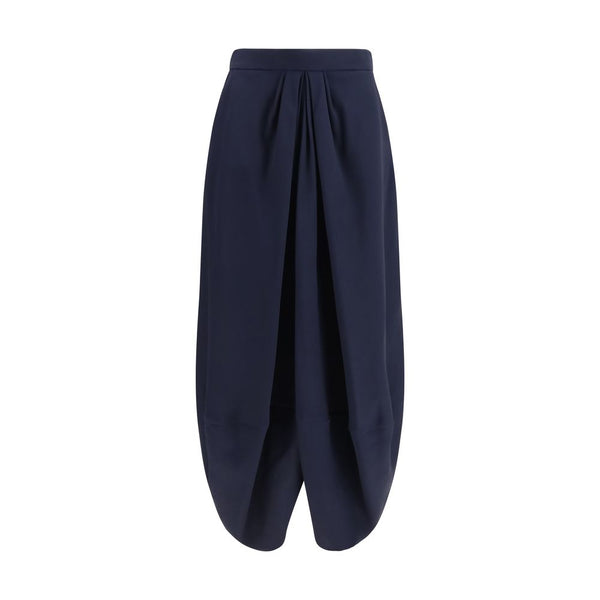 Giorgio Armani Blue Silk Long Skirt