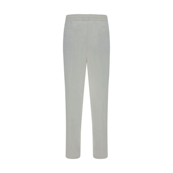 Brunello Cucinelli White Linen Casual Pants