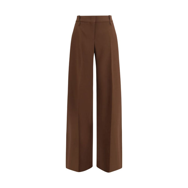 Ermanno Scervino Brown Viscose Casual Pants