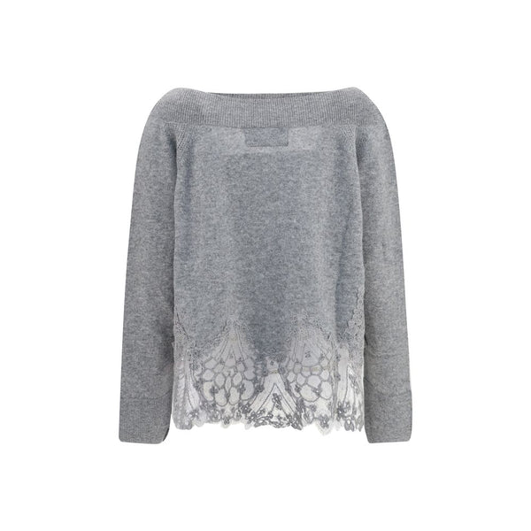 Ermanno Scervino Gray Cashmere Sweater