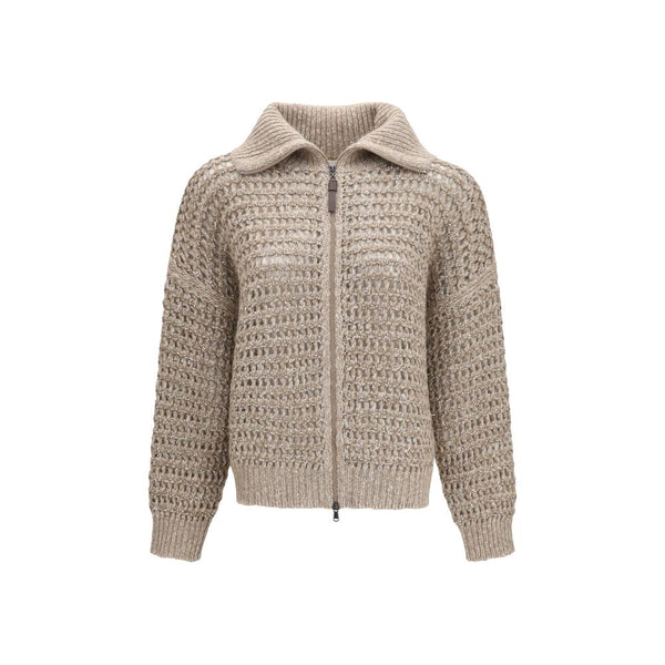 Brunello Cucinelli Gray Cashmere Cardigan