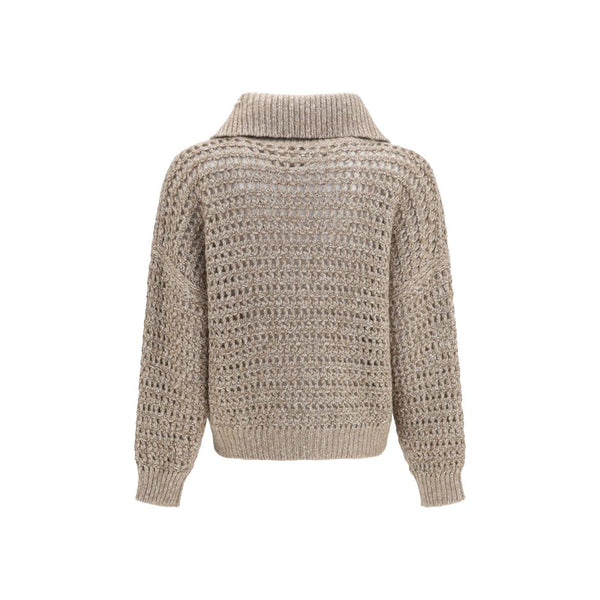 Brunello Cucinelli Gray Cashmere Cardigan