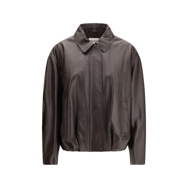 Arma Brown Leather Bomber