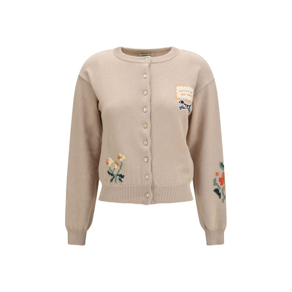 Max Mara Beige Cotton Cardigan