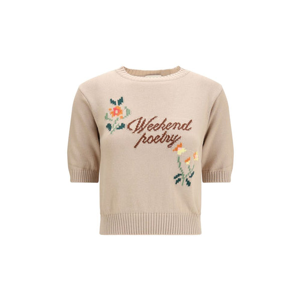 Max Mara Beige Cotton Sweatshirt