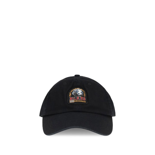 Parajumpers Black Cotton Cap (Baseball Hat)
