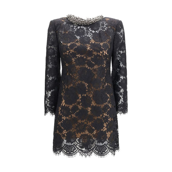 Self-Portrait Black Polyamide Cocktail Dress