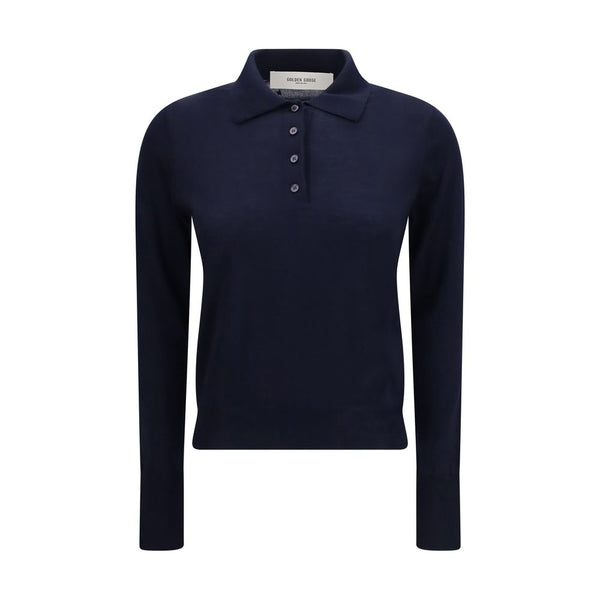 Golden Goose Blue Wool Oves Aries Dress Shirt