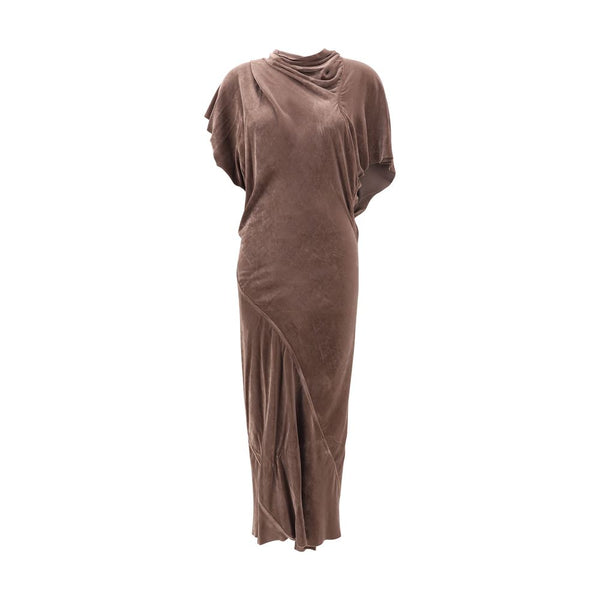 Rick Owens Brown Viscose Cocktail Dress