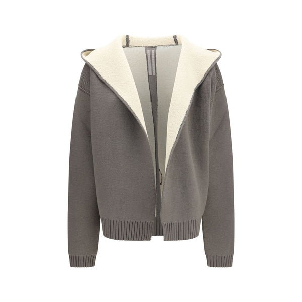 Rick Owens Gray Wool Oves Aries Hoodie