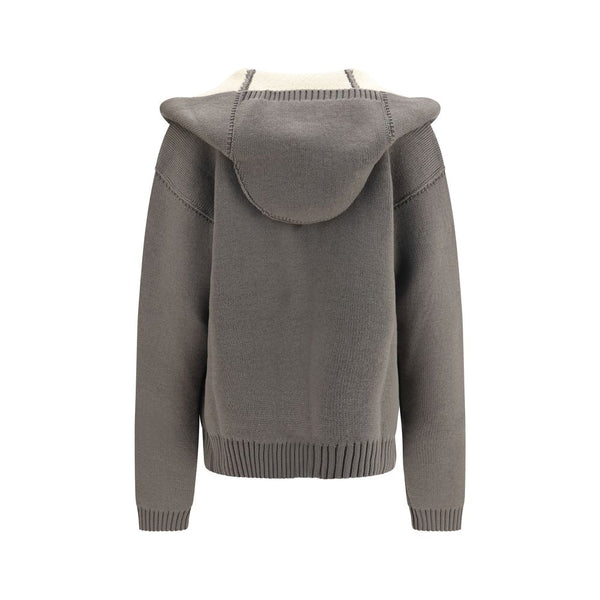 Rick Owens Gray Wool Oves Aries Hoodie