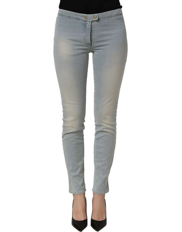 CYCLE Light Blue Washed Stretch Skinny Denim Trouser Women Jeans