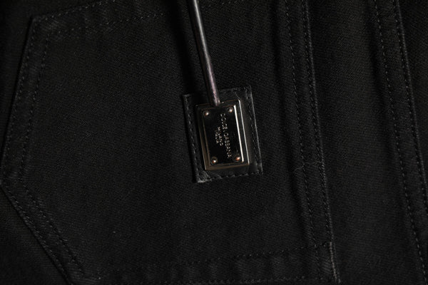 Dolce & Gabbana Dark Gray Cotton Stretch Skinny Denim Jeans