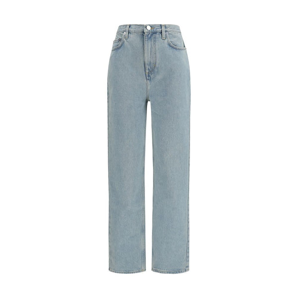Loulou De Saison Blue Cotton Straight-Leg Jeans