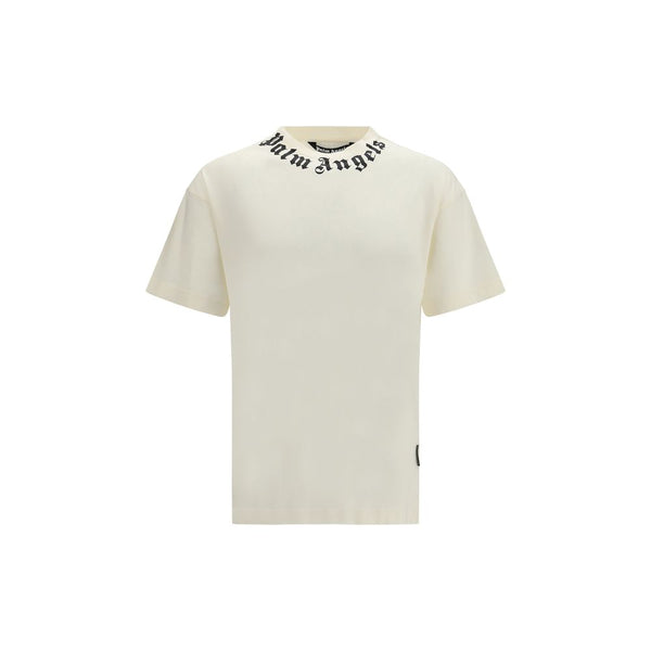 Palm Angels Beige Cotton T-Shirt