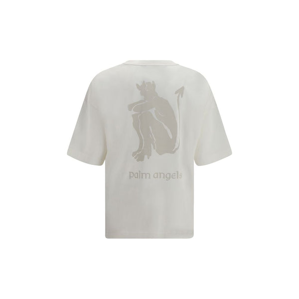 Palm Angels White Cotton T-Shirt