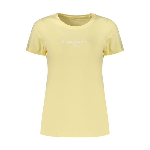 Pepe Jeans Yellow Cotton Women's T-Shirt
