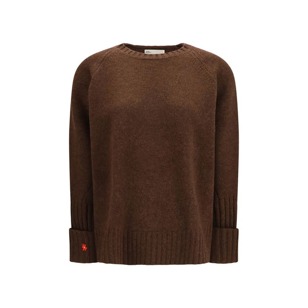 Tory Burch Brown Wool Oves Aries Sweatshirt