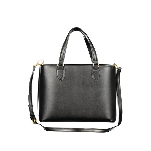 Mario Valentino Black Polyurethane Women's Bag