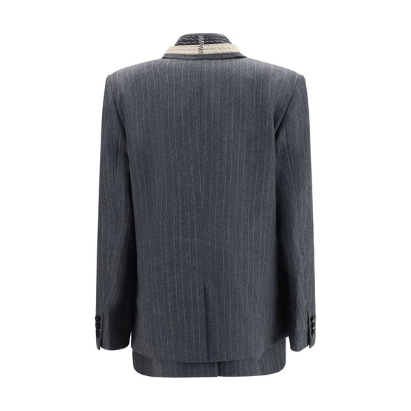 Sacai Gray Wool Oves Aries Jacket