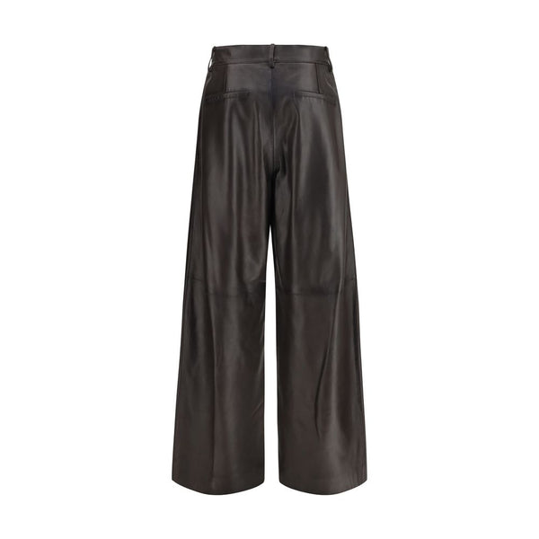 P.A.R.O.S.H. Brown Leather Pants
