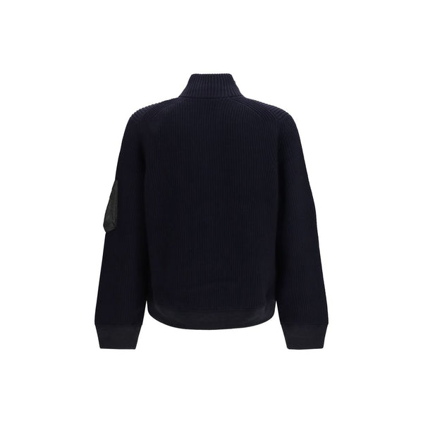 Sacai Blue Wool Oves Aries Sweatshirt