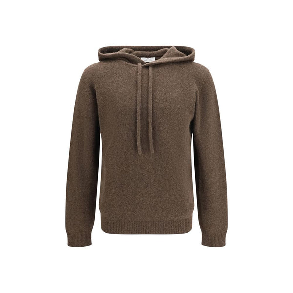 Roberto Collina Brown Wool Oves Aries Hoodie