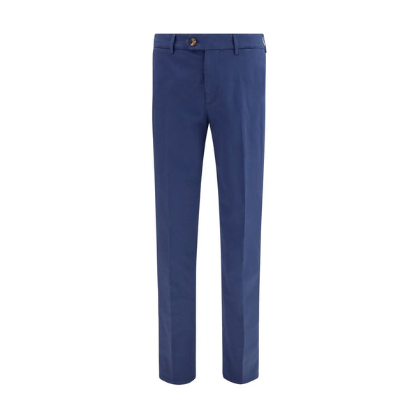 Brunello Cucinelli Blue Cotton Pants