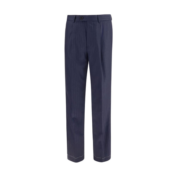 Brunello Cucinelli Blue Wool Oves Aries Dress Pants