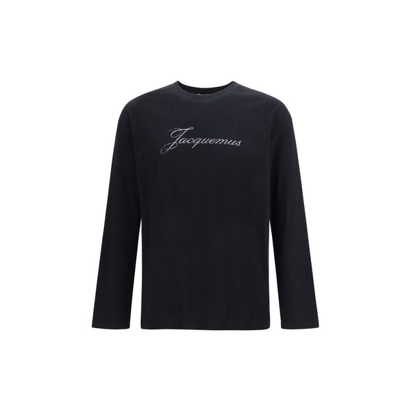 Jacquemus Black Cotton Long Sleeve T-Shirt