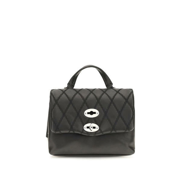 Zanellato Black Calf Leather Bos Taurus Handbag