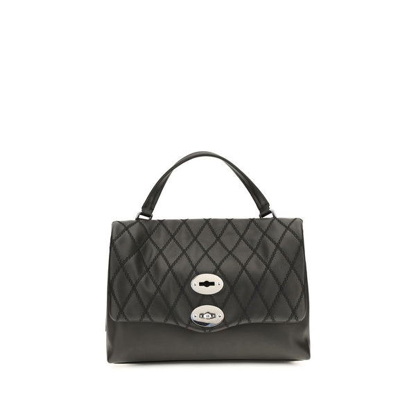 Zanellato Black Calf Leather Bos Taurus Handbag