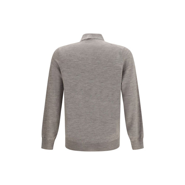 Brunello Cucinelli Gray Cashmere Sweatshirt
