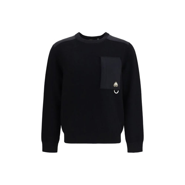 Moose Knuckles Black Nylon Sweatshirt