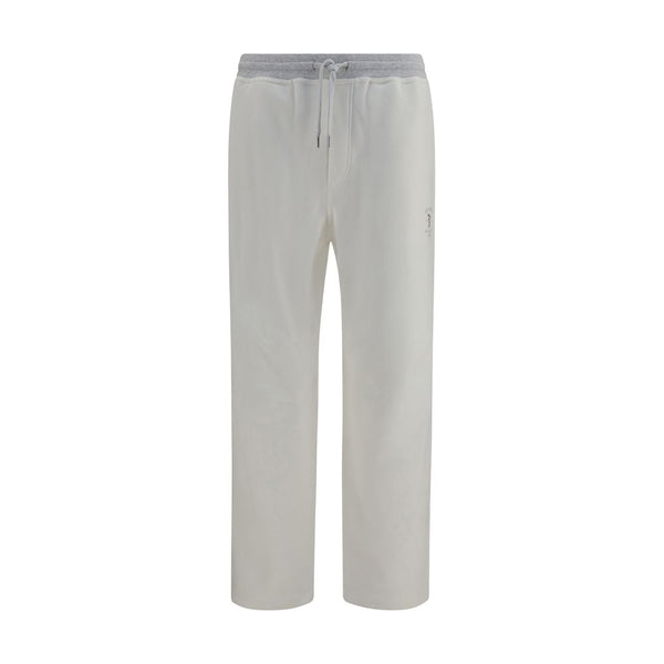 Brunello Cucinelli White Cotton Casual Pants