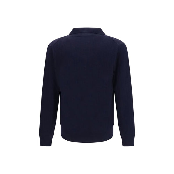 Brooksfield Blue Wool Oves Aries Sweatshirt