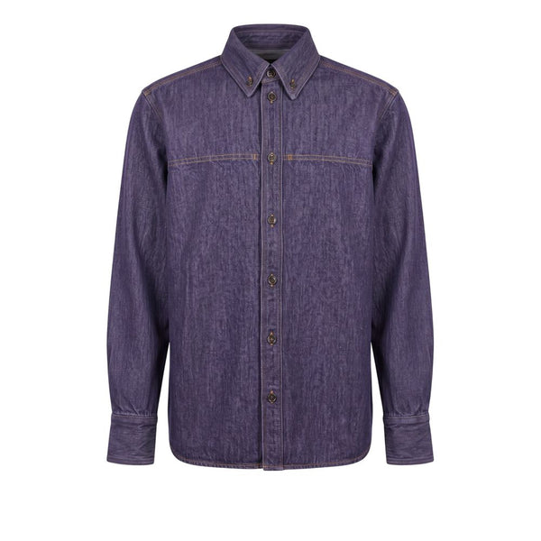 Trussardi Jeans Purple Cotton Men's Jacket